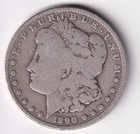 1890 O Morgan Silver Dollar 1$ Coin 90% Silver #954