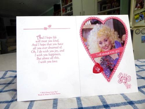 Vintage Dolly Parton Valentine Card Signed Autograph No COA Vintage vintage concert t-shirt, vintage, single stitch, B+ condition