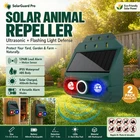 2Pcs Animal Repeller Ultrasonic Solar Power Motion Sensor Deterrents Pest Dogs