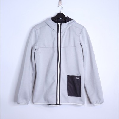HELLY HANSEN Verket Reversible Hooded Jacket Gray Full Zip Women's L