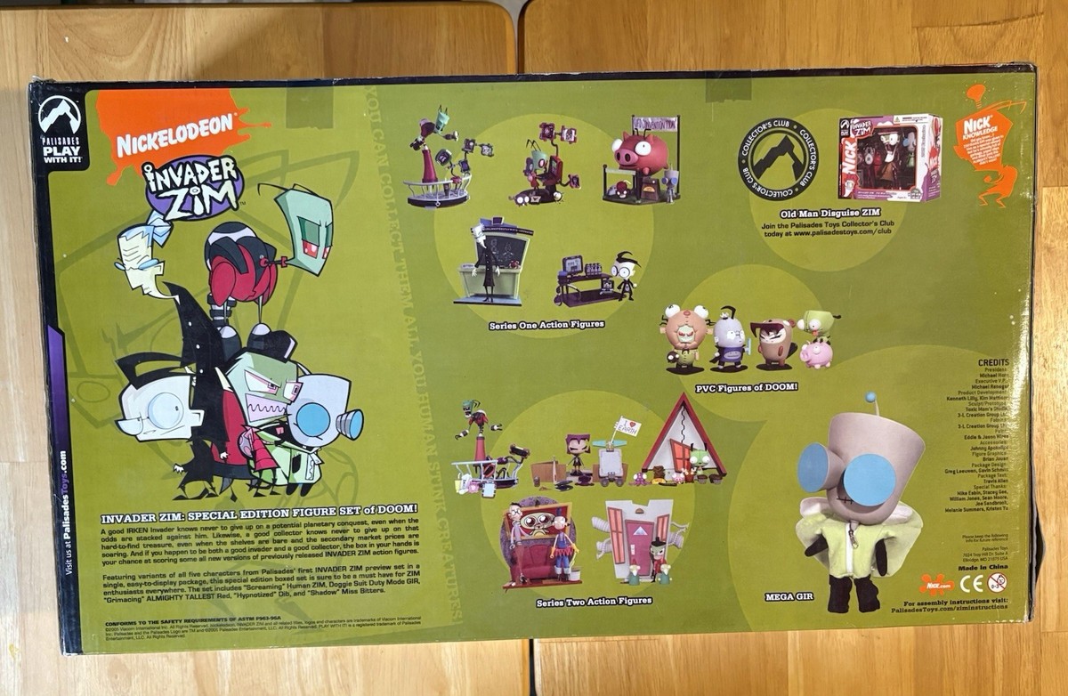 Rare Invader Zim Special Edition Figure Set Of Doom Palisades Toys