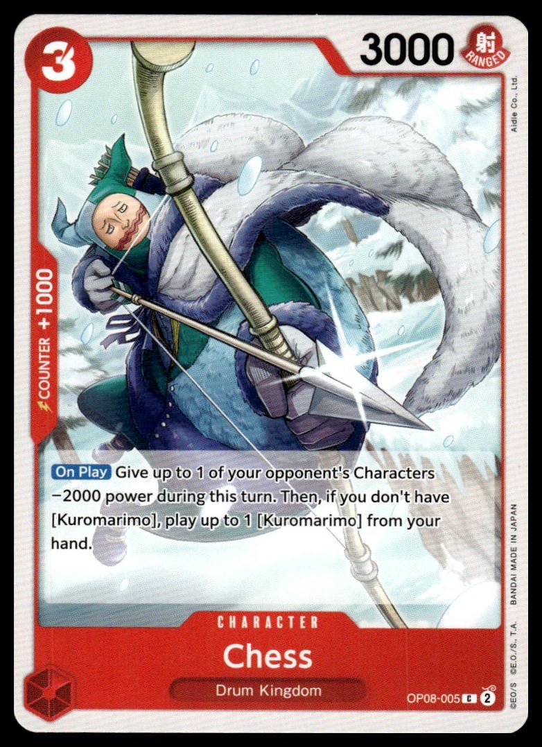 Chess C Two Legends Pre-Release Cards OP08-005 NM