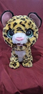 FuReal Lil Wilds Lolly Leopard Electronic Pet Plush Interactive Big Cat Works