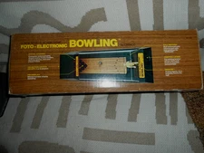 Vintage 1970s Cadaco Foto-Electronic Bowling Handheld Tabletop Game In Org.Box