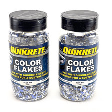Quikrete Color Flakes Blue Mix 20c - 2 Pack - New Open Box - Free Shipping