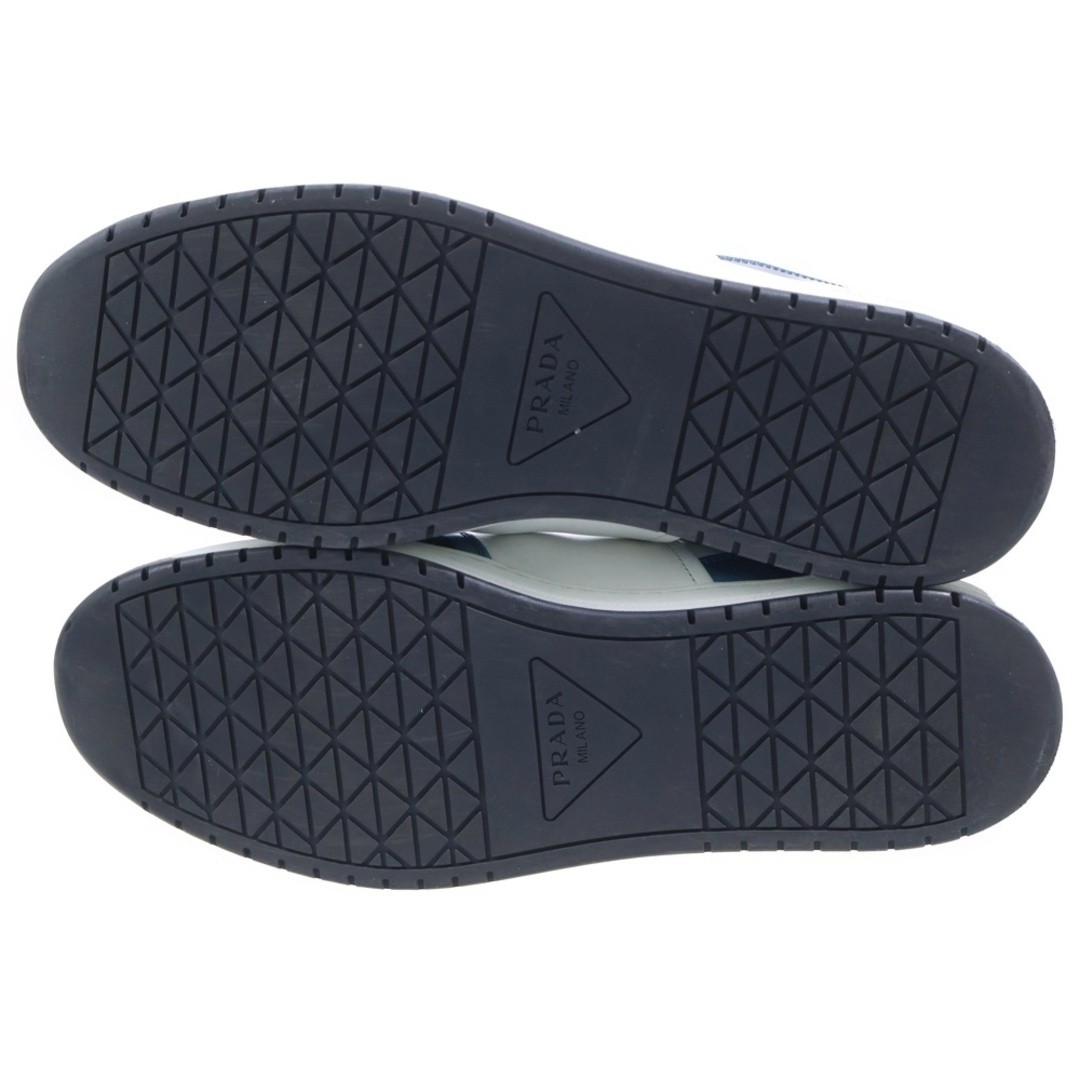 PRADA Downtown Enamel Sneaker Low-cut Shoes White blue 2EE364 Used 8d549d9cb55bb thumbnail 5