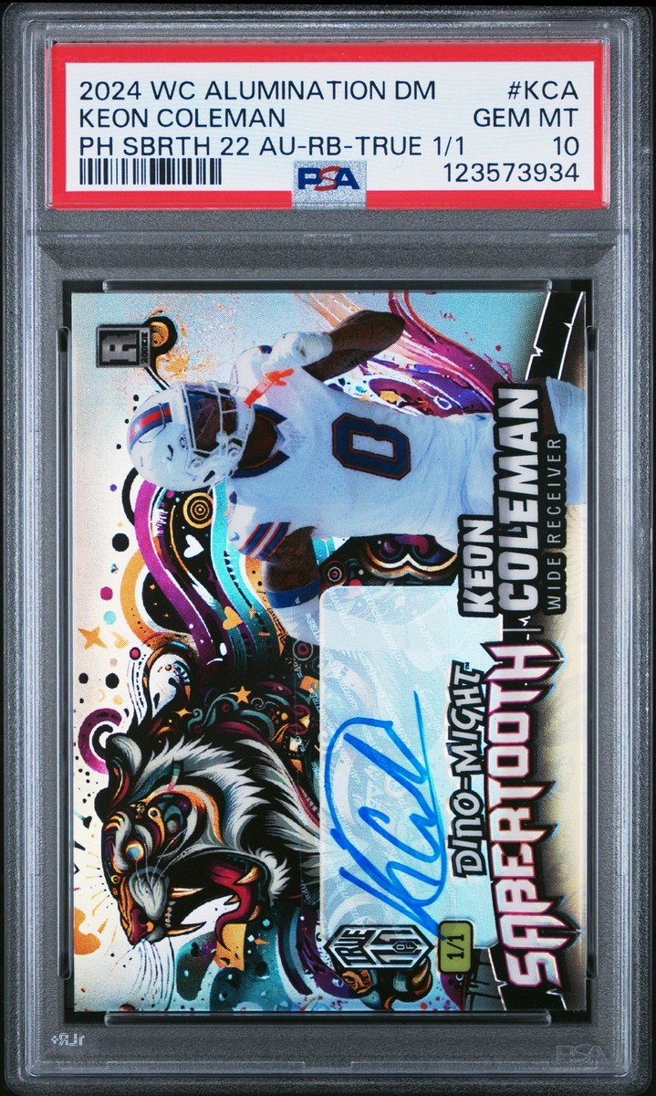 2024 WILD CARD ALUMINATION DINO-MIGHT RAINBOW FOIL KEON COLEMAN