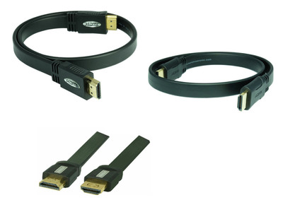 4K SunshineTronic High Speed HDMI Flachkabel, 3D, ARC, CEC, HDTV - 0,2m bis 15m