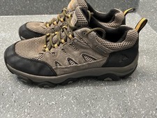 Used Ozark Trail Mens Hiker Shoes Size 10 Waterproof, Rubber Outsole Taupe