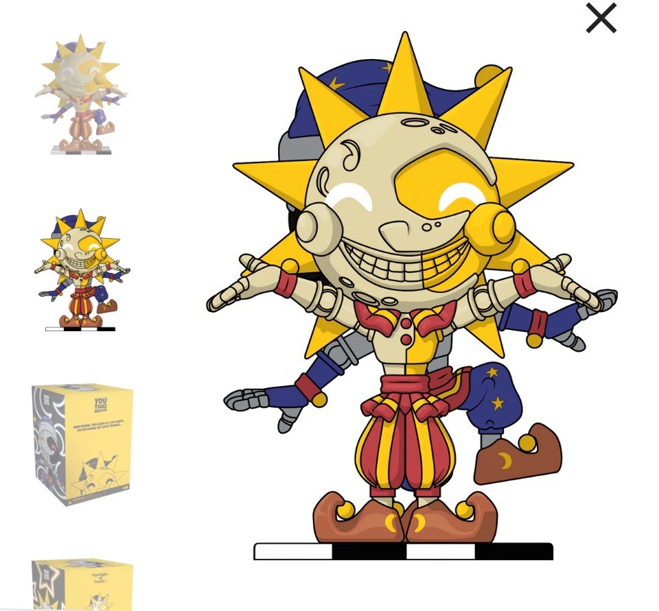 Youtooz * Five Nights at Freddy's * Sun & Moon * 8” Vinyl Figure