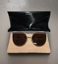 Gentle Monster Chameleon 02(BR) Cat Eye Metal Glasses – Original Case & Cloth