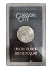 1884 GSA Holder Carson City Mint Uncirculated Morgan Dollar With Box And COA