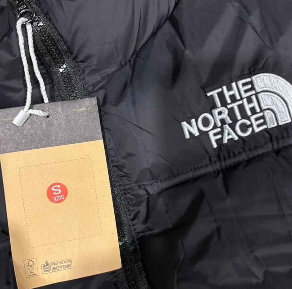 Chaqueta acolchada de plumón The North Face 1996 retro Nuptse 700 negra talla mediana para hombre Foto 4 de 4