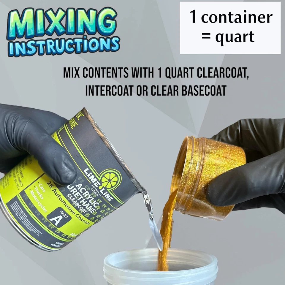 Распыляемая металлическая чешуйчатая краска добавка: устойчивый к растворителям блеск для автомобиля C - Изображение 3 из 4