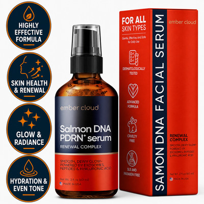 Ember Cloud Salmon DNA PDRN Serum 2oz Peptides Exosomes Anti-Aging Care For Skin