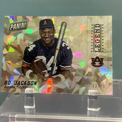 2015 Panini Black Friday - College Legends Bo Jackson #7 Cracked Ice 13/25