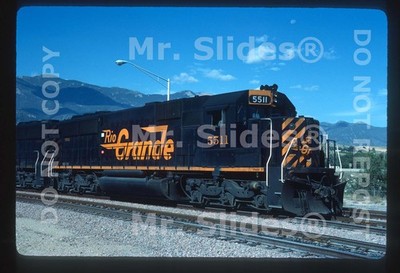 Original Dia D&RGW Rio Grande Clean Paint SD50 5511 Colorado Springs CO 1986