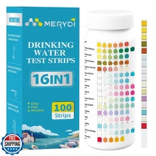 Drinking Water Testing Kit, 16 in 1 Well and Tap Water Test Strip