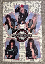 Vintage 1989 Warrant Poster Dirty Rotten Filthy Stinking Rich Jani Lane  Meta