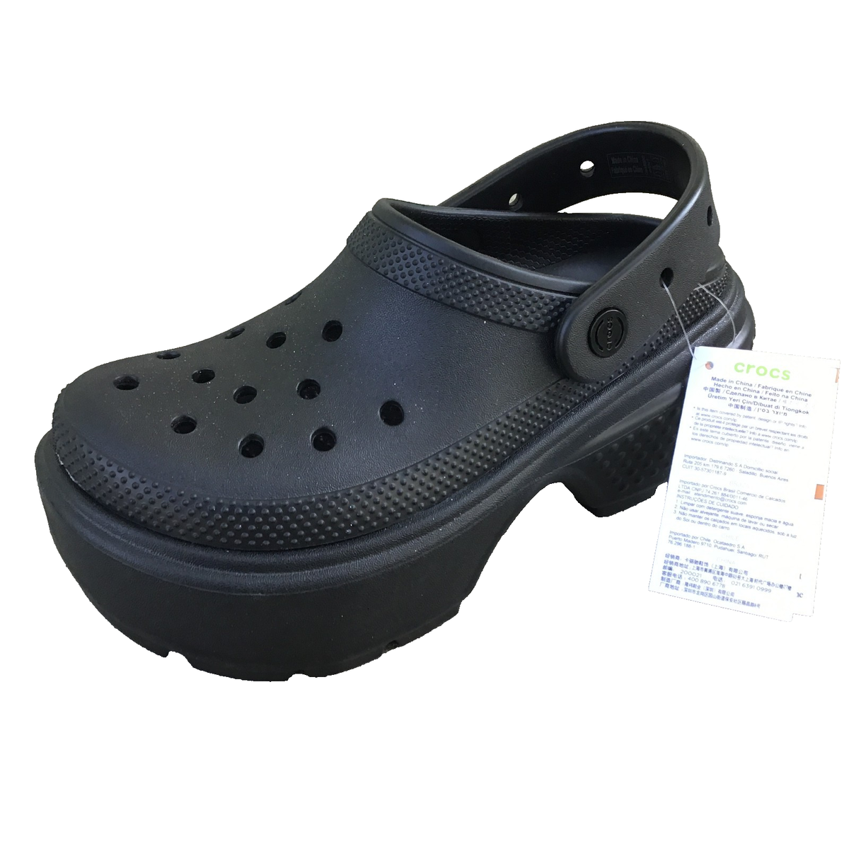NWT Crocs Stomp Clogs Platform Black Women Size 7 Shoes | eBay