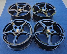 19 New Black Oem Original Porsche Carrera Classic Bbs Cayman Boxster Wheels Rim
