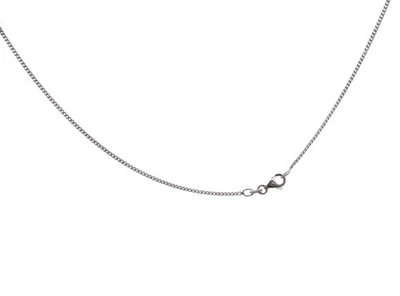 ASCALIDO Chaine fine pour pendentif 1.5mm en argent massif 925 largeur 45 cm 50 55 60cm