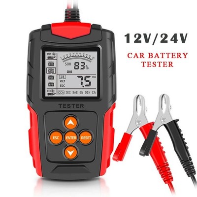 12/24V Car Battery Tester LCD Battery Analyzer Test Tool Digital Analyzer Tester
