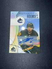2024-25 Upper Deck SP Game Used Blue Auto Arshdeep Bains Canucks #203