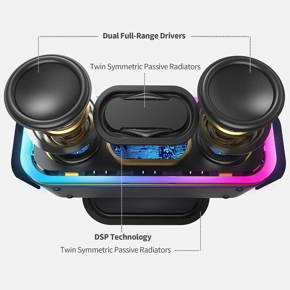 SoundBox Pro+ Bluetooth Speaker with 24W Impressive Sound, Booming Bass, IPX6... - Image 2 of 4