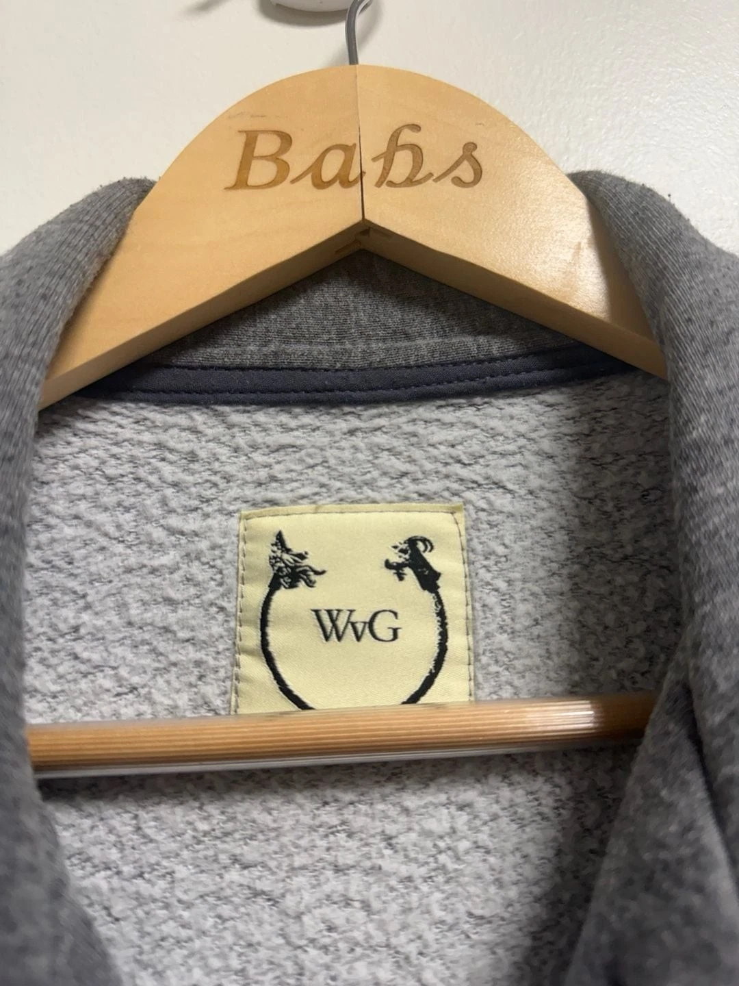 WvG Wolf vs GOAT Grey Knit Field Jacket image 8