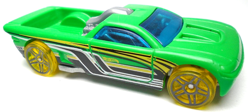 2019 HOT WHEELS BEDLAM GREEN 1:64 DIECAST 2 7/8" CAR W YELLOW BLACK BLUE & WHITE - 第 2/6 張圖片
