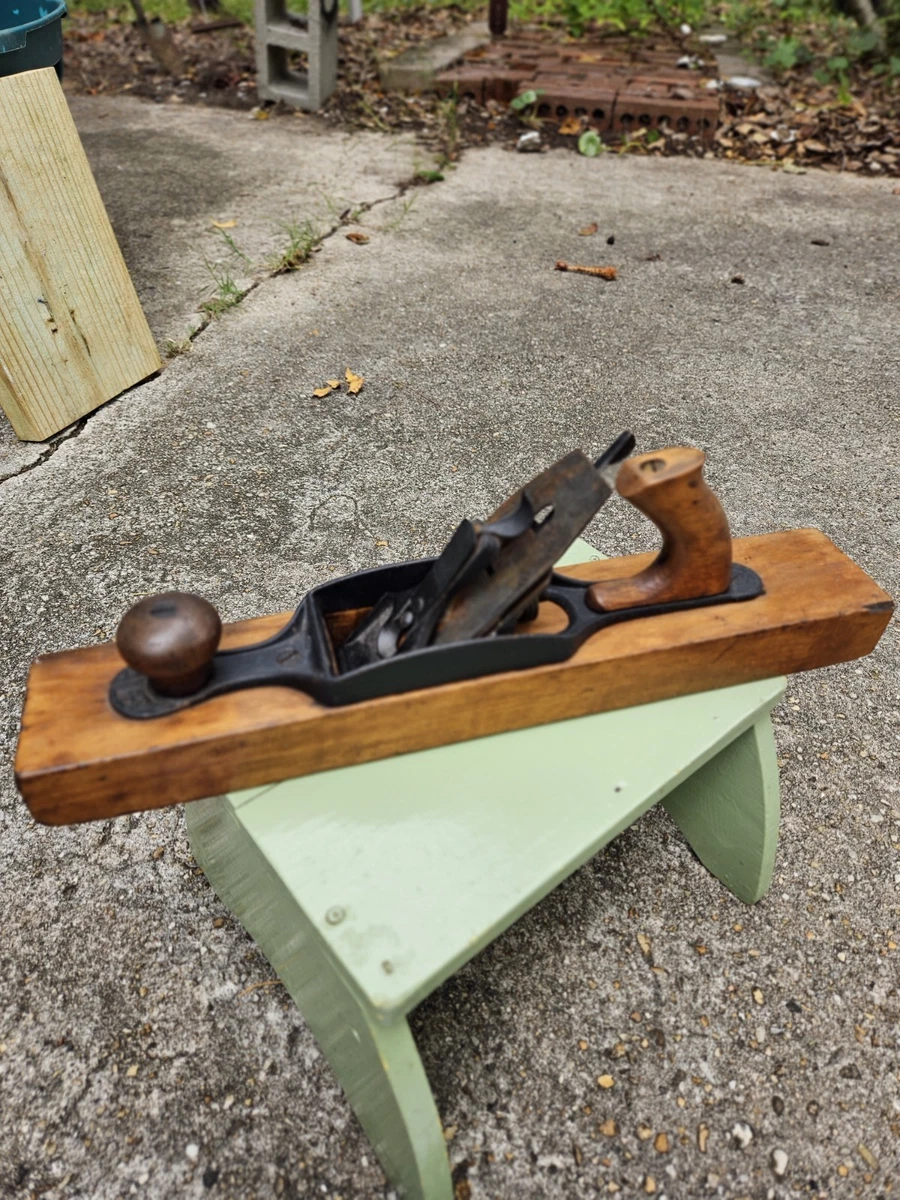 Ancien Rabot Stanley N°35 En Bois Pour Menuisier Et Charpentier - Outil Vintage