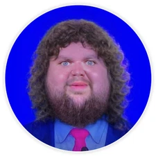 JD Vance Meme Blue - 25 Pack Circle Stickers 3 Inch - Political Humor