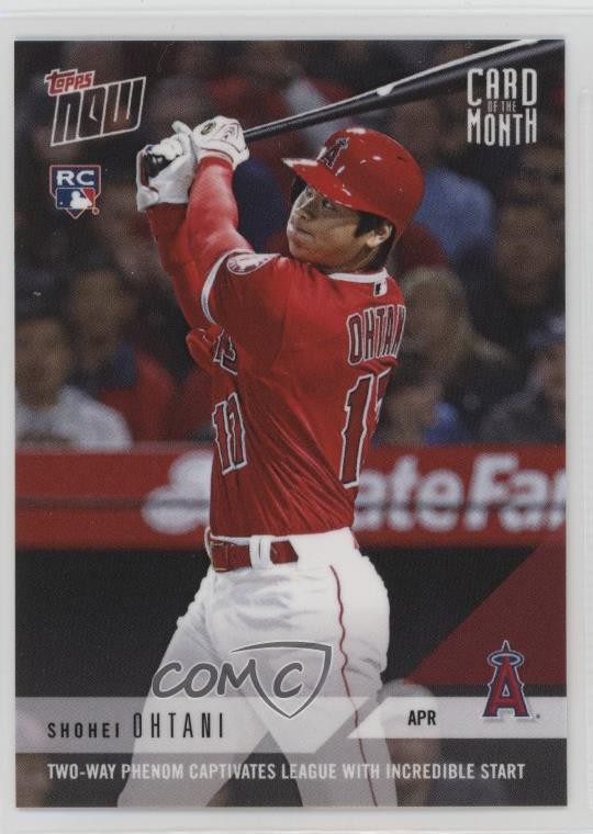 2018 Topps Now Card of the Month /1220 Shohei Ohtani #M-APR Rookie RC 0h5y