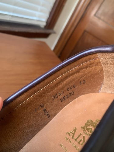 NEW w BOX | ALDEN x JCREW 11.5D #8 SHELL CORDOVAN LHS LOAFERS SHOES 11.5 D - Picture 6 of 20