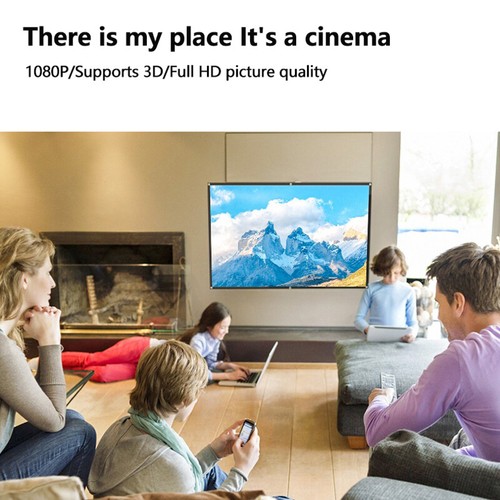 84 100 120 Inch 16:9 3:4 Projector Screen Curtain HD Display Screen Home Cine AT - Photo 7/23