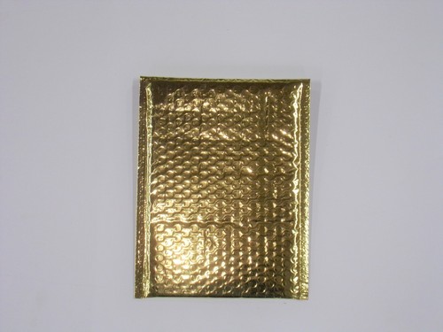 10-100 4x8 Gold Metallic BUBBLE Mailers #000 Shipping Protective 10 25 50 - Picture 1 of 5