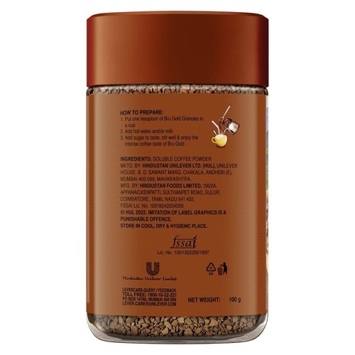 Bru Gold | Premium gefriergetrockneter Kaffee | Intensiven Kaffeegeschmack erleben 100 GM - Bild 2 von 4