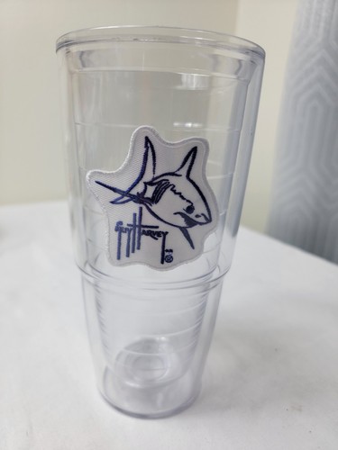 Guy Harvey Embroidered SharkTervis Tumbler Ocean Fish 24oz Cup Travel Nautical - Picture 3 of 9