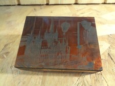Oskar Torp; Prime Minister with Inga Norstrog-Historic Iowa Printing Press Block
