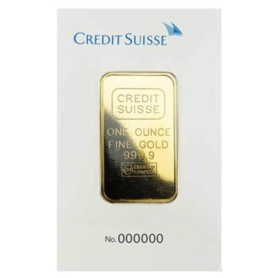 D*O様 Suisse 1オンス 金塊 999.9 1-oz Credit Suisse Gold Bar .9999 Fine Sealed In Assay | eBay