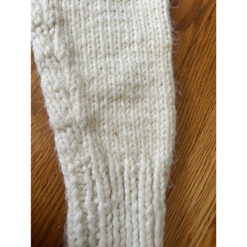 Vintage 50s White White Knit Horseshoe Horse Cardigan Sweater XS/S - Picture 10 of 11