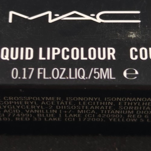 MAC Powder Kiss Liquid Lipcolour Color "#983 BURNING LOVE" Full Size NEW NIB - Picture 3 of 6