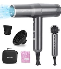 Blow Dryer with Diffuser, IG INGLAM Professional Hair Dryer 110,000RPM