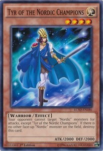 Tyr of the Nordic Champions - LC5D-EN186 - Common - 1st Edition x3 - Near Mint