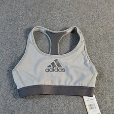adidas Don't Rest Alphaskin Bra Women's Heather Grey NWTS 