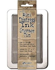 Tim Holtz MINI DISTRESS STORAGE TIN - Holds 12 Mini Inks - Ranger