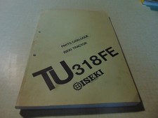 ISEKI tracteur TU318FE  parts catalogue 1988 en anglais