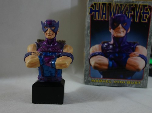 Marvel Mini Busto Hawkeye N º 883/5000 Bowen Designs Avengers 2000 Estatua 5,5" - Imagen 11 de 12