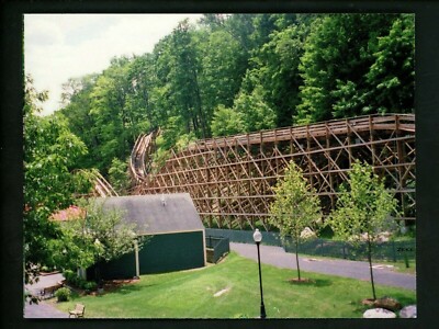 Connecticut CT postcard Real Photo RPPC modern Bristol Lake Compounce Coaster